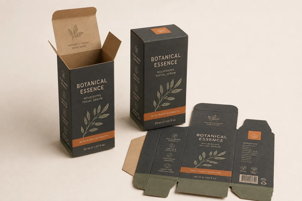 Custom Printed Folding Carton shown as a custom retail merchandising structure