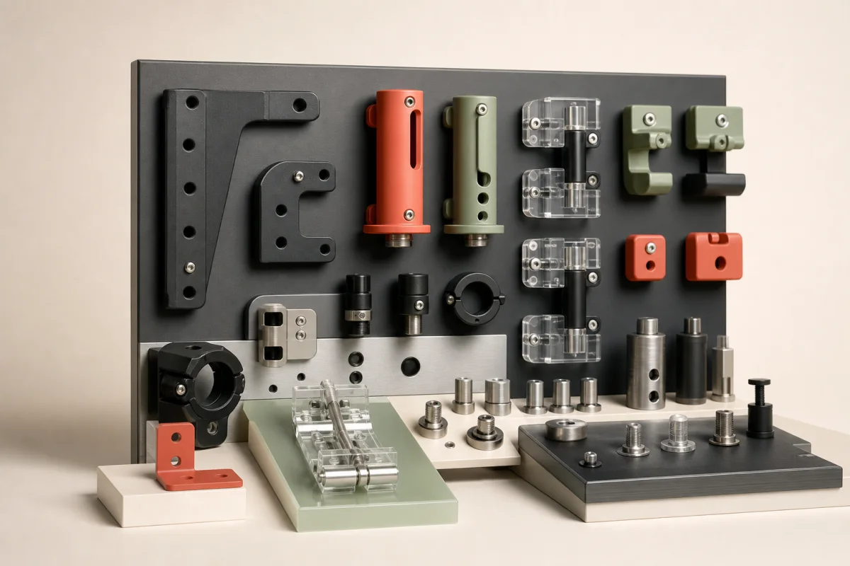 Custom Display Hardware shown as a custom retail merchandising structure