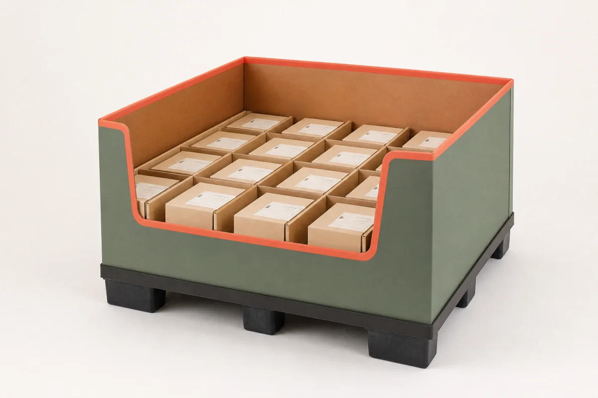 Floor Dump Bin shown as a custom retail merchandising structure