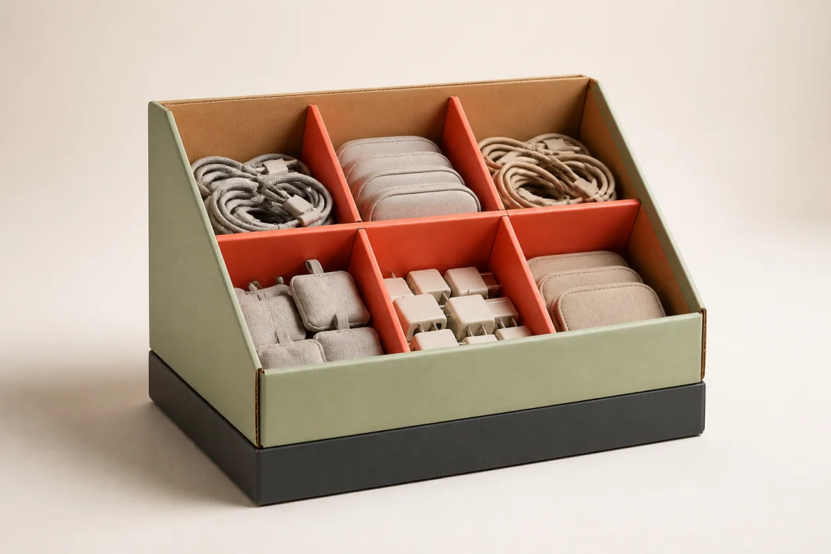 Small Product Dump Bin shown as a custom retail merchandising structure
