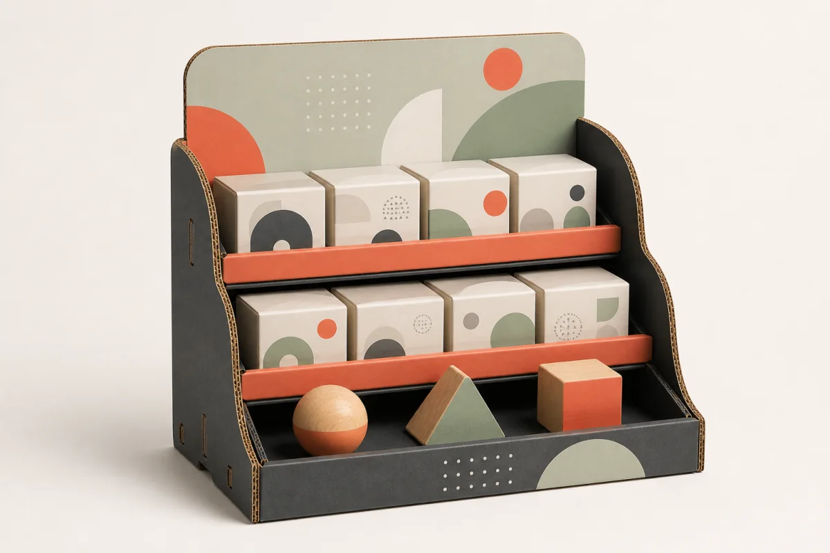 Toy PDQ Display shown as a custom retail merchandising structure